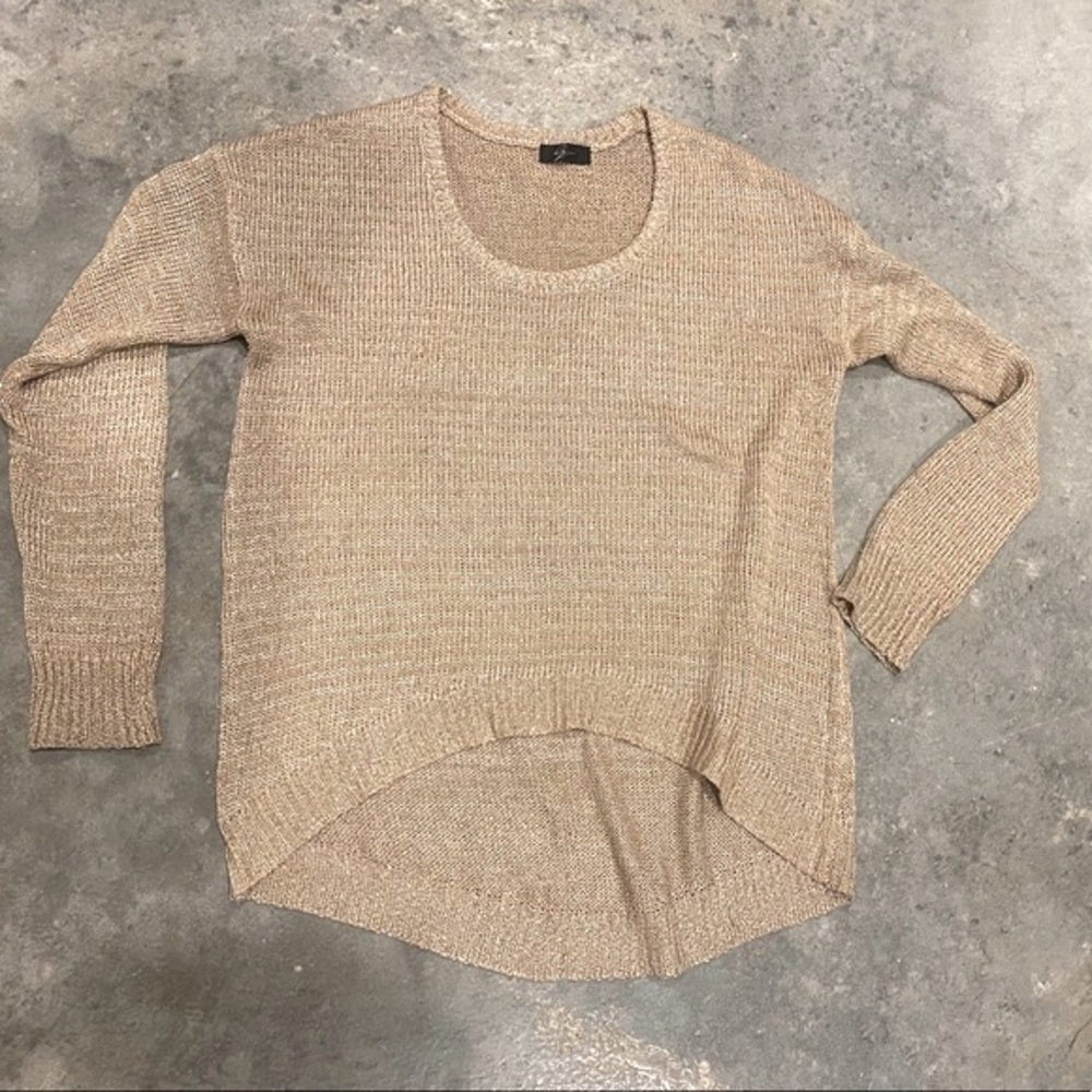 Tang/gold sweater